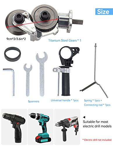 Electric Drill Plate Cutter Attachment, 2 Model Metal Cutter Attachment with Handles, Smooth Cut Metal Nibbler Drill Attachment, Convenient and Efficient Metal Shears