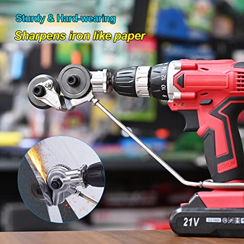 Electric Drill Plate Cutter Attachment, 2 Model Metal Cutter Attachment with Handles, Smooth Cut Metal Nibbler Drill Attachment, Convenient and Efficient Metal Shears