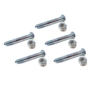 the rop shop | pack of 5 - shear pin bolt & nut for ariens sno-thro 1028 924086, 924104, 924116