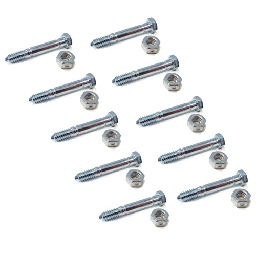 The ROP Shop | Pack of 10 - Shear Bolt & Nut for Ariens SNO-Thro 1028 924086, 924104, 924116