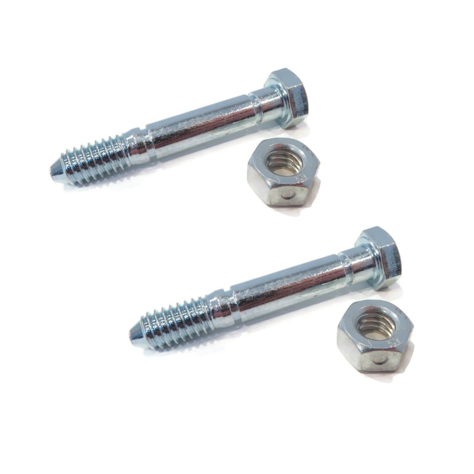 The ROP Shop | Pack of 2 - Shear Pin Bolt & Nut for John Deere Snowblower 828D, 924DE, 1032D