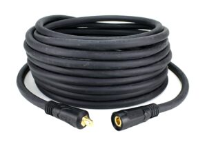 sÜa® - 150 amp welding lead extension - dinse 10-25 male/female connectors - #4 awg cable (25 feet)