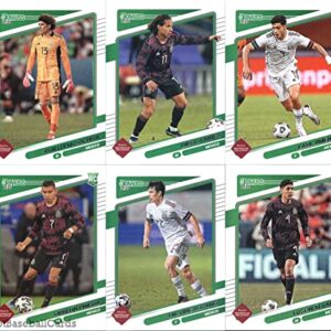 2021-22 Donruss Road to Qatar Mexico Team Set of 11 Cards: Guillermo Ochoa(#85), Diego Lainez(#86), Raul Jimenez(#87), Orbelin Pineda(#88), Hirving Lozano(#89), Edson Alvarez(#90), Jesus Manuel Corona(#91), Hector Herrera(#92), Jose Macias(#183), Roberto