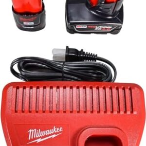 Milwaukee 3404-22 12V Fuel 1/2" Hammer Drill/Driver Kit with 4.0Ah, 2.0Ah Lithium Ion Batteries, Charger & Tool Bag