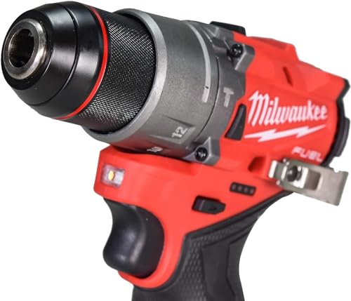 Milwaukee 3404-22 12V Fuel 1/2" Hammer Drill/Driver Kit with 4.0Ah, 2.0Ah Lithium Ion Batteries, Charger & Tool Bag