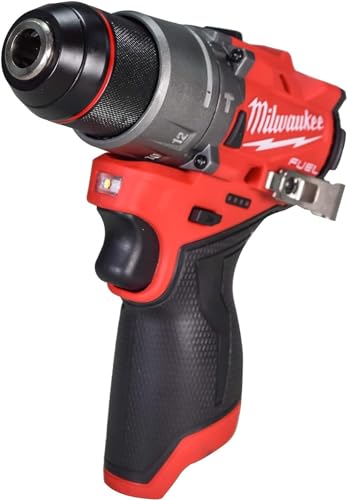 Milwaukee 3404-22 12V Fuel 1/2" Hammer Drill/Driver Kit with 4.0Ah, 2.0Ah Lithium Ion Batteries, Charger & Tool Bag