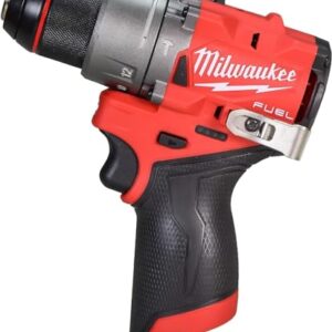 Milwaukee 3404-22 12V Fuel 1/2" Hammer Drill/Driver Kit with 4.0Ah, 2.0Ah Lithium Ion Batteries, Charger & Tool Bag