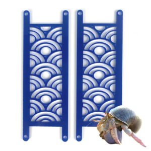 snout and shell - hermit crab crabitat pool ladders - 2 pack acrylic arches ladder blue