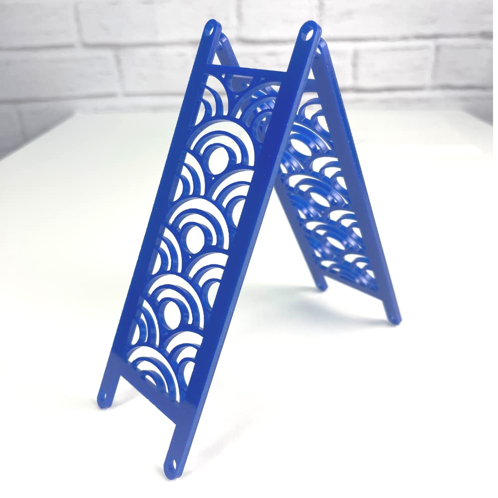 Snout and Shell - Hermit Crab Crabitat Pool Ladders - 2 Pack Acrylic Arches Ladder Blue