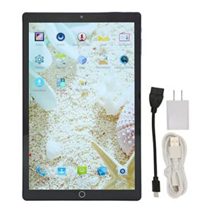 Tablet PC, 10.1in Tablet 5MP 13MP Blue 128GB ROM 1920x1080 for Entertainment (US Plug)