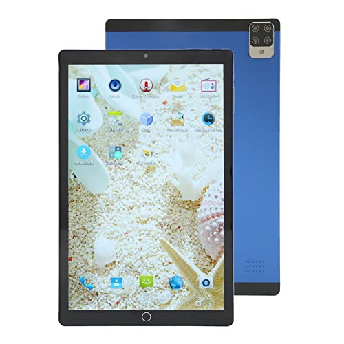 Tablet PC, 10.1in Tablet 5MP 13MP Blue 128GB ROM 1920x1080 for Entertainment (US Plug)