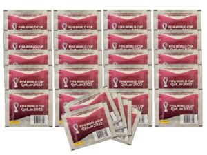 panini fifa world cup qatar 2022-25 packs (5 stickers per pack)