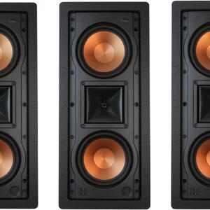 Klipsch R-5502-W II in-Wall Left, Center or Right (LCR) in-Wall or in-Ceiling Speaker Three-Pack