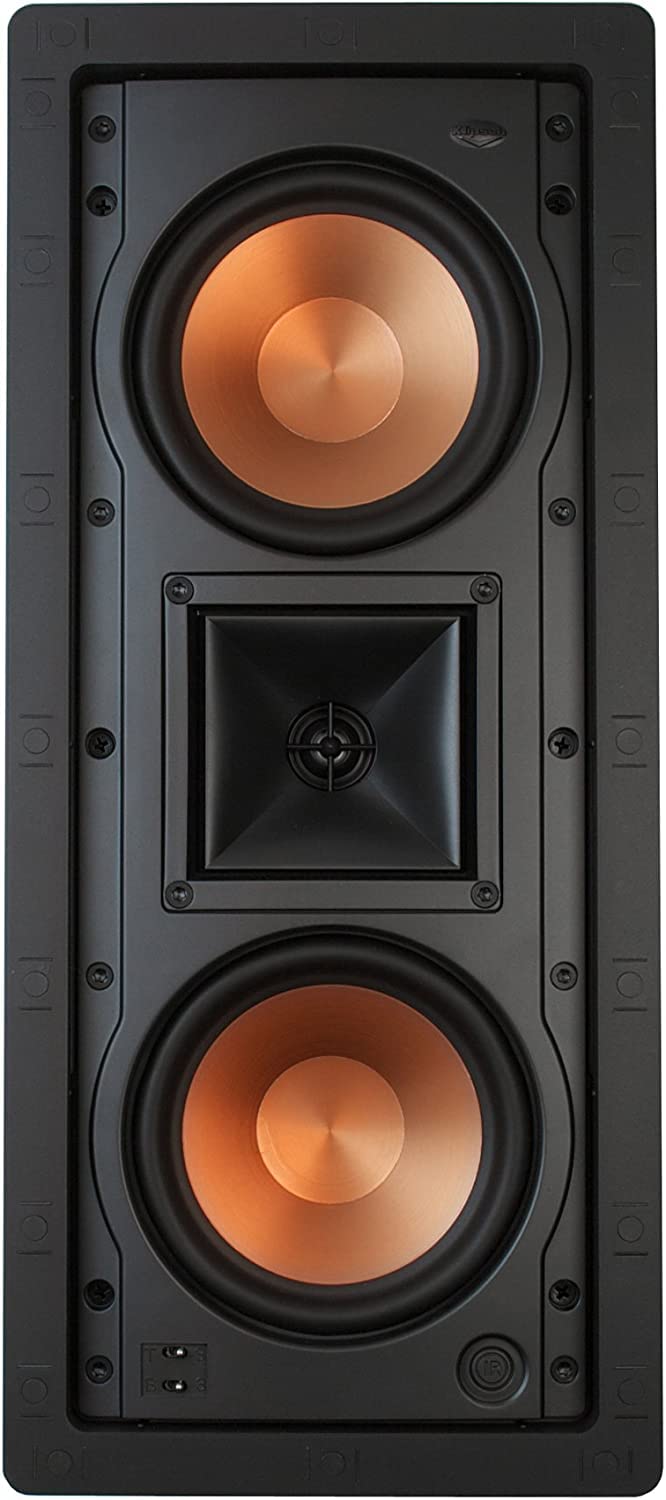 Klipsch R-5502-W II in-Wall Left, Center or Right (LCR) in-Wall or in-Ceiling Speaker Three-Pack