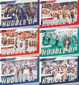 2022 panini score football cards huddle up insert set 15 cards cowboys chiefs browns bills dolphins and more