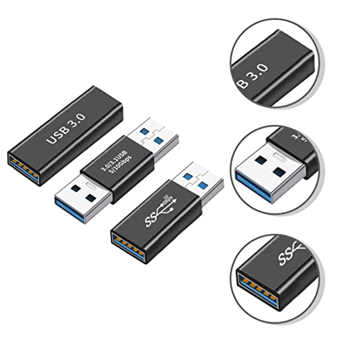 SOLUSTRE USB Adapter Charger Cable Adapter 1 Set Adapter Plug Extender Connector USB Transfer to Charging Data Converter Male Female Extension Cable Data Transfer Converter Plug Adapter