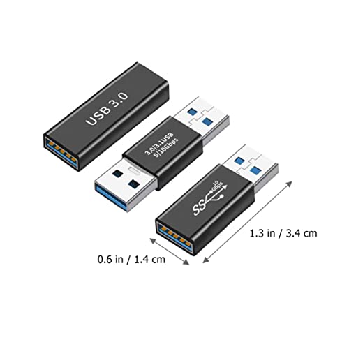 SOLUSTRE USB Adapter Charger Cable Adapter 1 Set Adapter Plug Extender Connector USB Transfer to Charging Data Converter Male Female Extension Cable Data Transfer Converter Plug Adapter