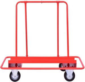 ironmax drywall sheet cart, heavy duty dolly panel truck w/ 4 wheels & protective sloping angle, rolling dolly sheetrock for home, warehouse, workplace