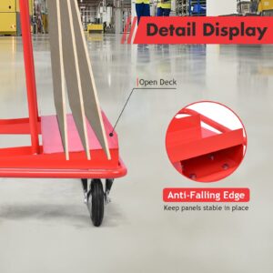 IRONMAX Drywall Sheet Cart, Heavy Duty Dolly Panel Truck w/ 4 Wheels & Protective Sloping Angle, Rolling Dolly Sheetrock for Home, Warehouse, Workplace