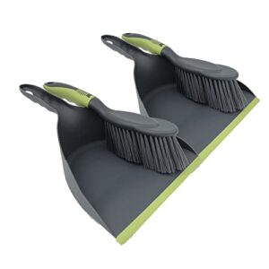 dustpan and brush set,dust pans with brush,hand broom dust pan,broom dustpan set are suitable for kitchen, sofa, table, car trunk and seat, pet nest and so on.(2pcs)