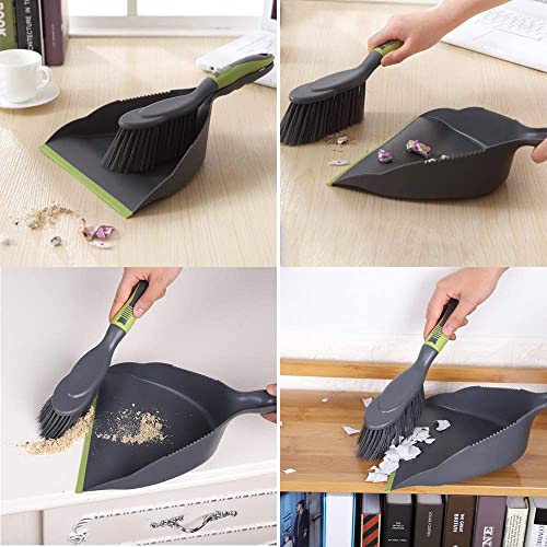 Dustpan and Brush Set,Dust Pans with Brush,Hand Broom Dust Pan,Broom Dustpan Set are Suitable for Kitchen, Sofa, Table, Car Trunk and Seat, Pet Nest and so on.(2pcs)