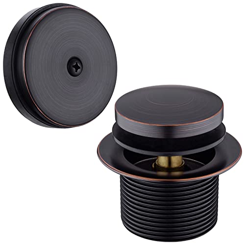 BESTILL Tip-Toe Bathtub Drain Kit and Overflow Plate, Oil Rubbed Bronze