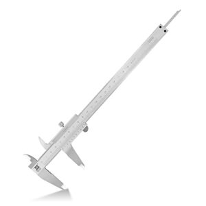 Vernier Caliper Stainless Steel Non-Digital Caliper, 0-200mm Metric Manual Micrometer Caliper, 0.02mm Accuracy High Precision Caliper, Durable Slide Caliper Measuring Tool