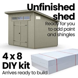 Handy Home Products Olympia 10x7.5 Wood Storage Shed with Floor