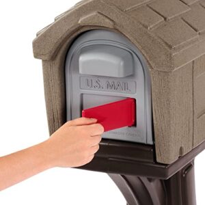 Dig-Free Easy Up Home Mailbox, Timber, Made in The USA