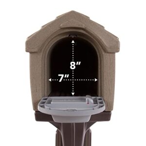 Dig-Free Easy Up Home Mailbox, Timber, Made in The USA