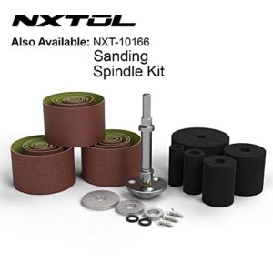 NXTUL 4.5” Sanding Rubber Drum Kit | 5-Piece Drum Set Contains 3”, 2”, 1.5”, 1” and .75” Drums