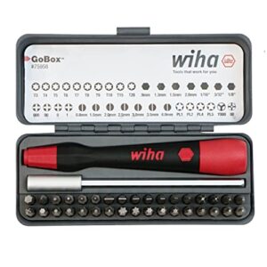 wiha 75958 piece gobox precision micro bit set