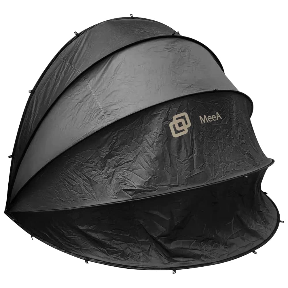 MeeA Outdoor Bike Cover Storage Shed Tent,210D Oxford Thick Waterproof Fabric, Fiberglass Frame (Black)