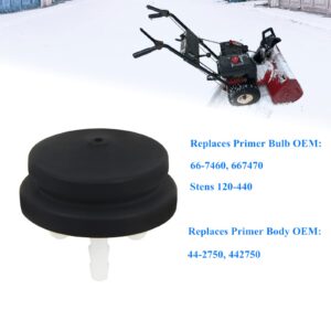 AILEETE 66-7460 Primer Bulb & 44-2750 Primer Body for Toro CCR 2450 3650 2000E Powerlite 3-6.5hp Snowblower, Replaces Lawn Boy 66-7460, 667470, 442750, 120-440 (Pack of 5)