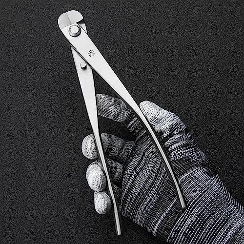 TianBonsai Bonsai Tools 3-Piece Alloy Steel Bonsai Tool Kit in Cluding 205mm Wire Cutter / 205mm Round Edge Cutter / 205mm Jin Plier (NBK-02)