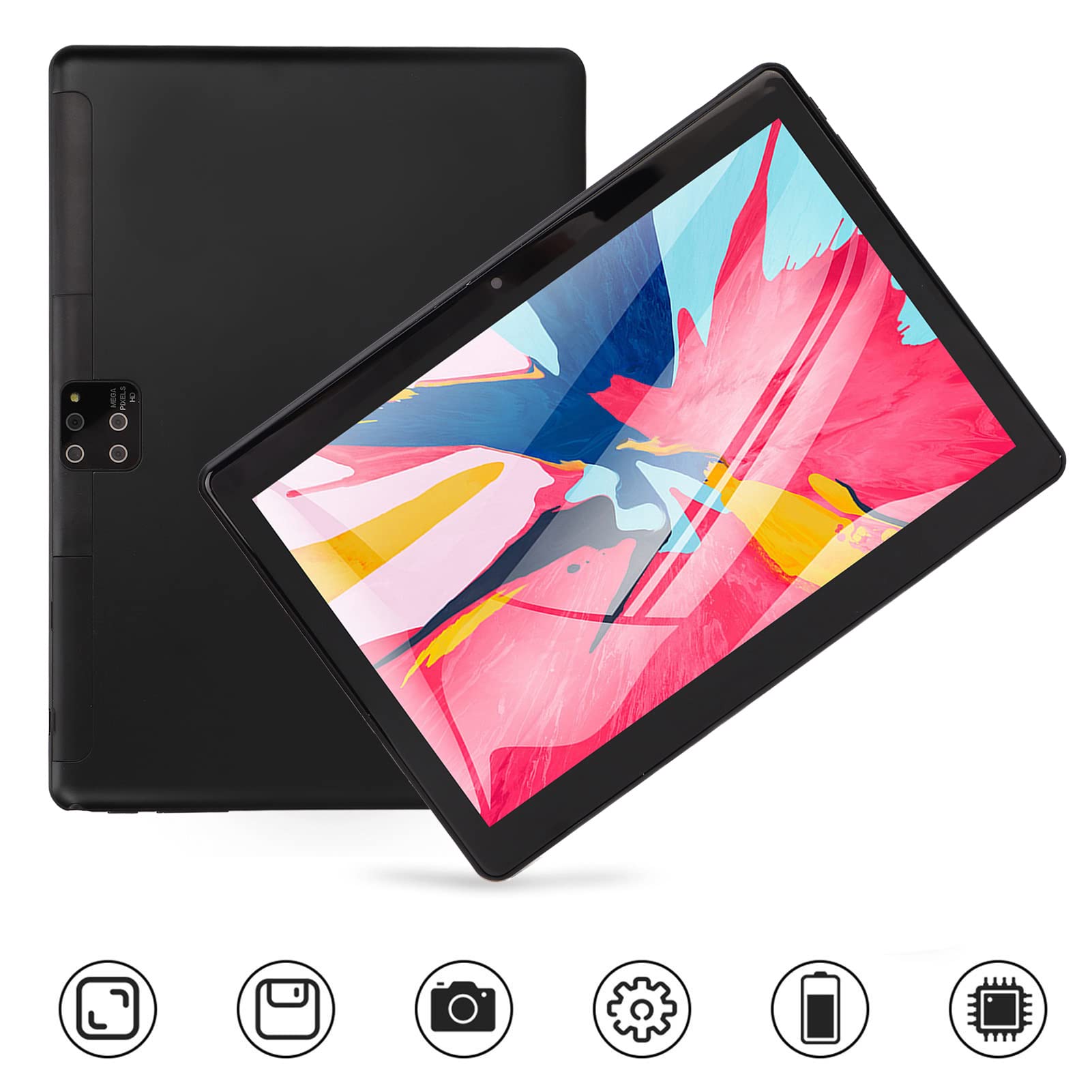 Zopsc M30 PRO 10.1in Tablet for 10.0 2.45G Dual Band WiFi Talkable Tablet 6GB128GB 800W1600W 19201200 MT6797 10 Core 8800mAh 100240V Black