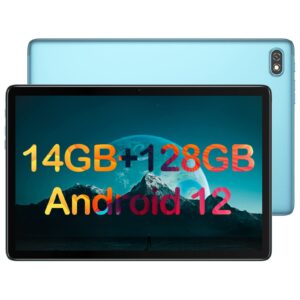 oscal 10.1 inch tablet(14+128gb), android 12 tablet computer pad10, 8 core tablets 13mp camera, 6580mah battery, bt 5.0, 2.4g/5g wifi tablet for kids, parent control, google gms certified, green