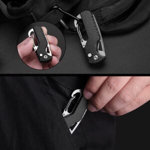 YITOO Key knife, 2Pcs Keychain multitool for Cutting Rope, Paper Boxes and Fruits Easy, Folding Knife Mini Keychain Knife