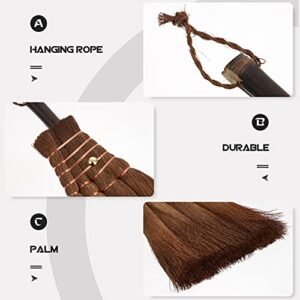 Cabilock Couch Cleaner Outdoor Cleaner Tea Ceremony Brush Natural Whisk Sweeping Hand Broom Desktop Cleaning Tool Mini Soft Straw Broom (Light Brown) Broom Indoor Hand Tools