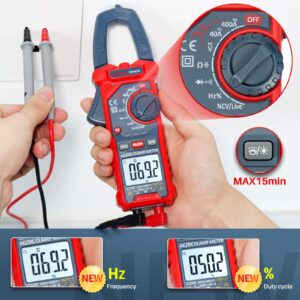 AstroAI TRMS 6000 Counts Multimeter with Large Backlit Display + 4000 Counts Auto-ranging Digital Clamp Meter