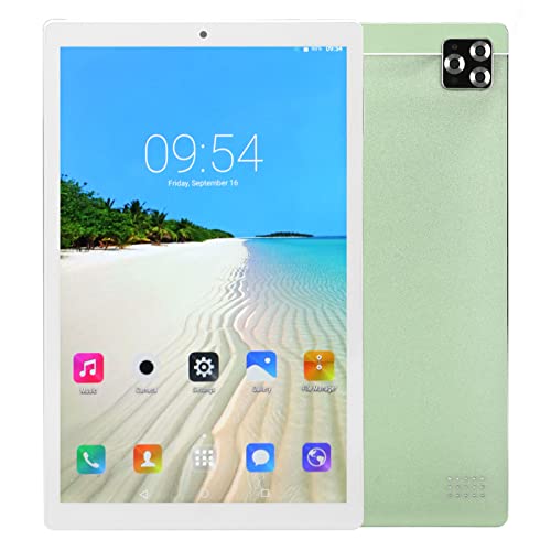 HD 10 Inch Tablet, 2.4G 5G WiFi Tablet PC, 4GB RAM 64GB ROM, 10 Core CPU, 8MP and 13MP Camera, Dual SIM Dual Standby, BT5.0, GPS, 8800mAh Battery, Phone Call Tablet