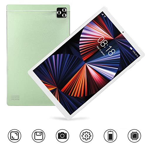 HD 10 Inch Tablet, 2.4G 5G WiFi Tablet PC, 4GB RAM 64GB ROM, 10 Core CPU, 8MP and 13MP Camera, Dual SIM Dual Standby, BT5.0, GPS, 8800mAh Battery, Phone Call Tablet