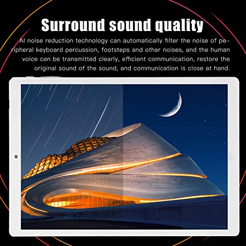 HD 10 Inch Tablet, 2.4G 5G WiFi Tablet PC, 4GB RAM 64GB ROM, 10 Core CPU, 8MP and 13MP Camera, Dual SIM Dual Standby, BT5.0, GPS, 8800mAh Battery, Phone Call Tablet