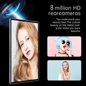 10.1in Tablet, 100‑240V 2.4 5G WiFi Calling Tablet 8MP 20MP Dual Camera for 11 for Work (US Plug)