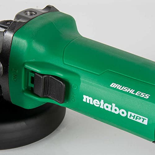 Metabo HPT Angle Grinder | 4-1/2-Inch | 12 Amp | AC Brushless Motor | Variable Speed | 3-Position Side Handle | G12VE2