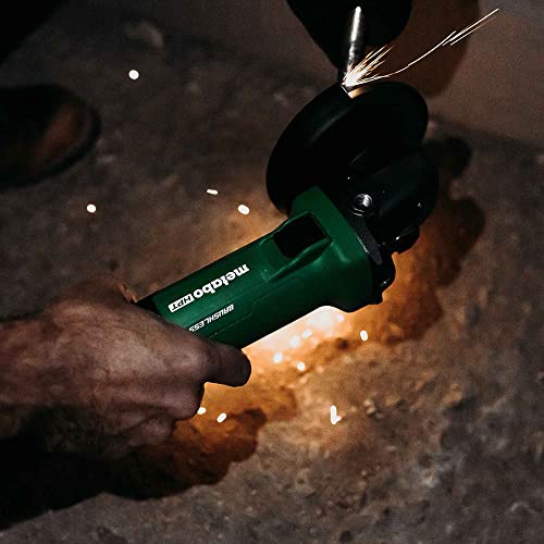 Metabo HPT Angle Grinder | 4-1/2-Inch | 12 Amp | AC Brushless Motor | Variable Speed | 3-Position Side Handle | G12VE2