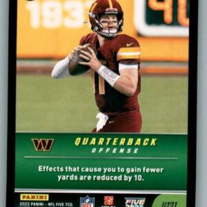 2022 Panini Five NFL #U131 Carson Wentz Washington Commanders NFL Football Trading Card