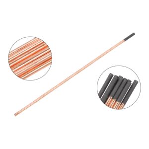 HARFINGTON 10pcs Copper Coated Gouging Carbon 4x355mm Carbon Gouging Rods Electrodes for Cutting and Gouging Metals