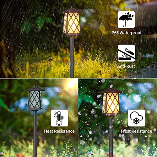 JAYNLT Outdoor Lamp Post Lights Dusk to Dawn,63 inch 100% Aluminum Hardwired Outdoor Street Light Anti-Rust, Waterproof lamp Pole Lights Outdoor with Toughened Frosted Glass for Yard, Garden, Patio