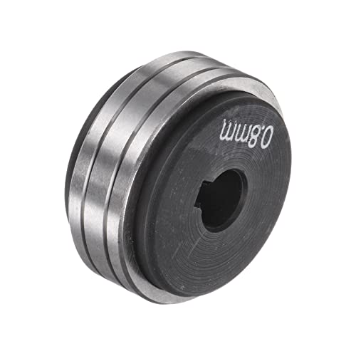 HARFINGTON Mig Welder Wire Feed Drive Roller 40mm x 10mm x 20mm x 3mm Keyway Width Roll Parts Replacement U Groove 0.03"